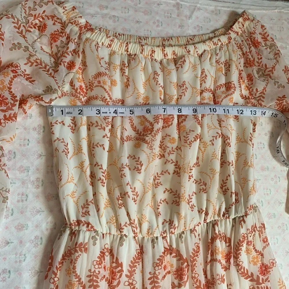As U Wish Off Shoulder Maxi Dress Sz S